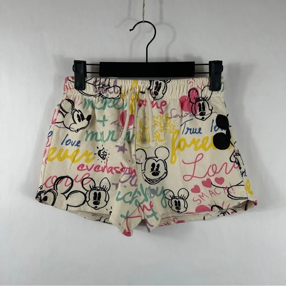 NWT Zara x Disney Kid’s Cream Shorts | Size 13-14